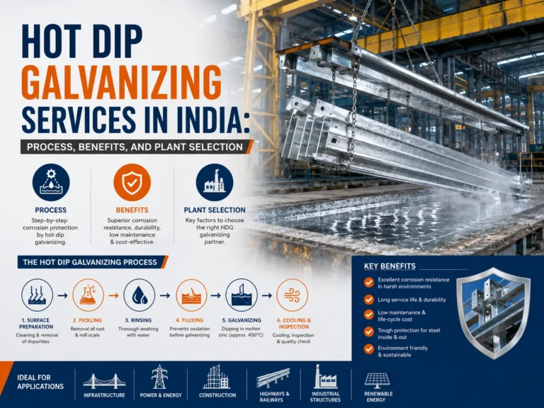 Hot Dip Galvanizing Services in India: Process, Benefits, and Plant Selection