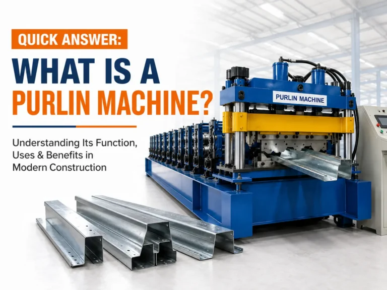 Purlin Machine Guide: C & Z Purlin Roll Forming Machines Explained